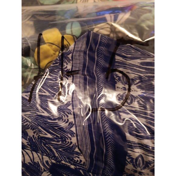 Ambiance Apparel Blouse Junior girls size small, thin, square purple & white NWT - Picture 4 of 4